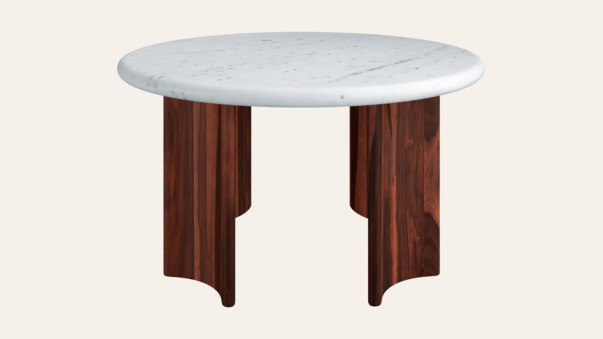 Aira Small Natural Marble Round Coffee Table