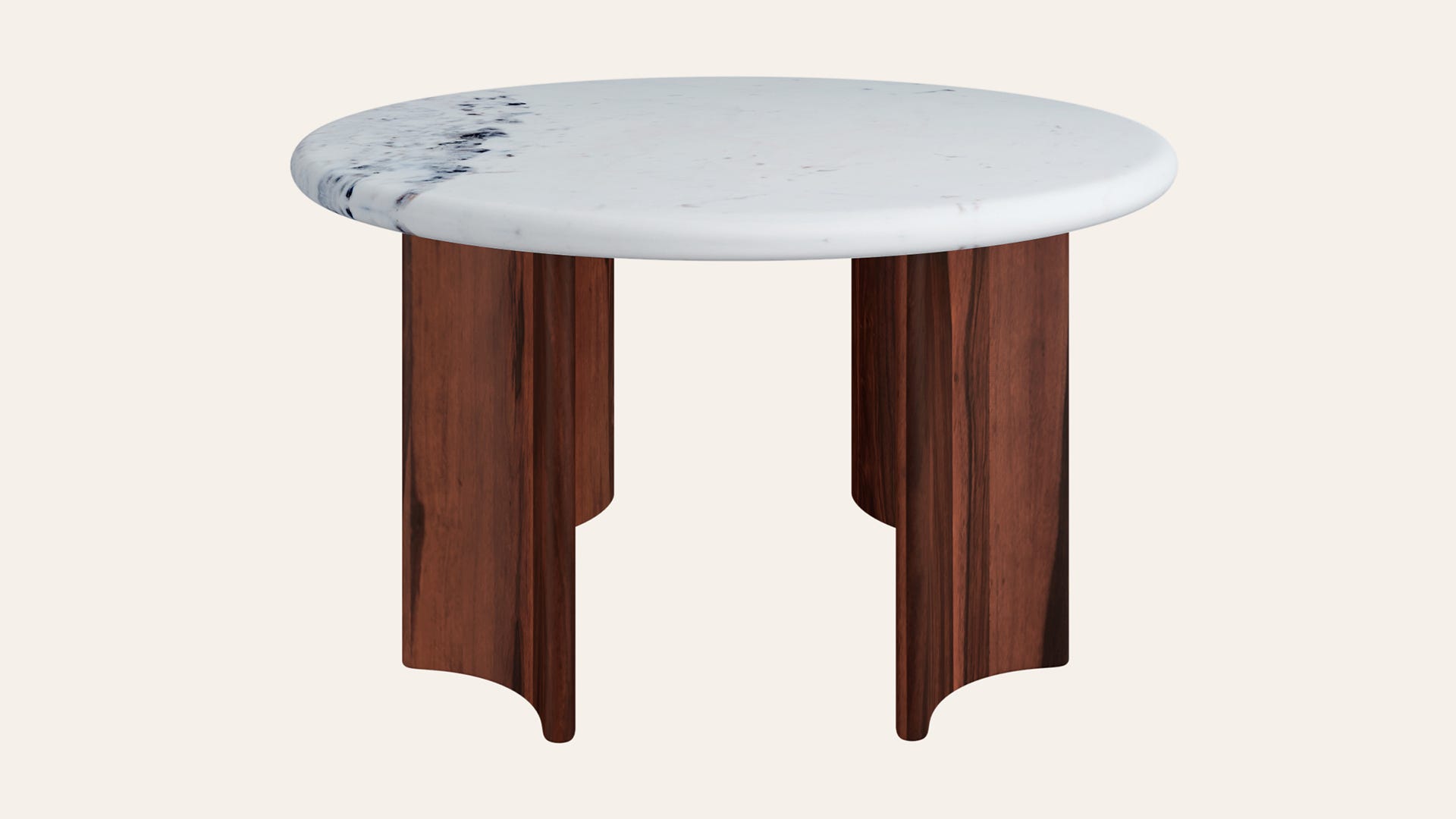 Aira Large Natural Marble Round Coffee Table
