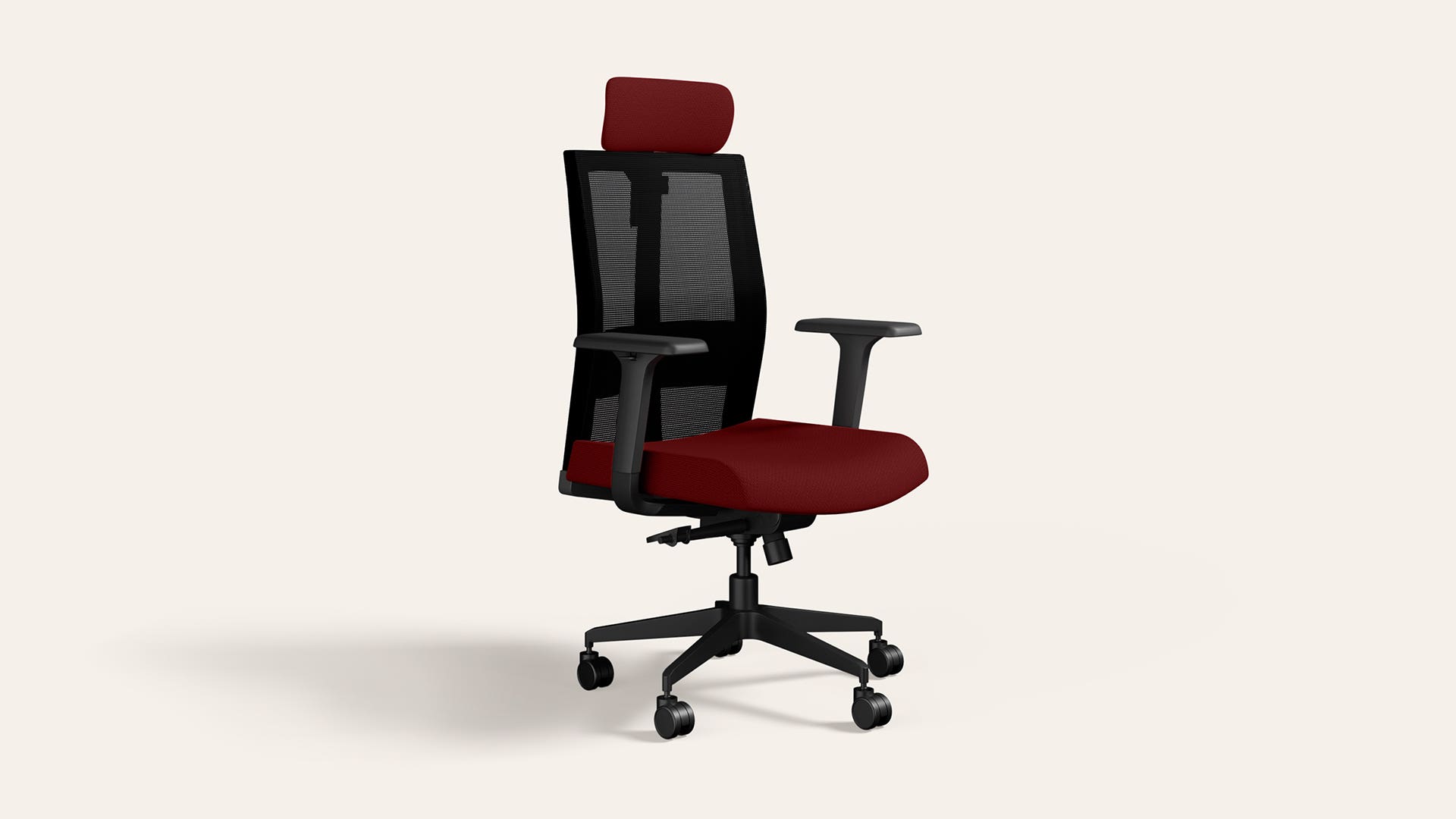 Aero High Back Knitted Fabric Ergonomic Office Chair (Milan Red)
