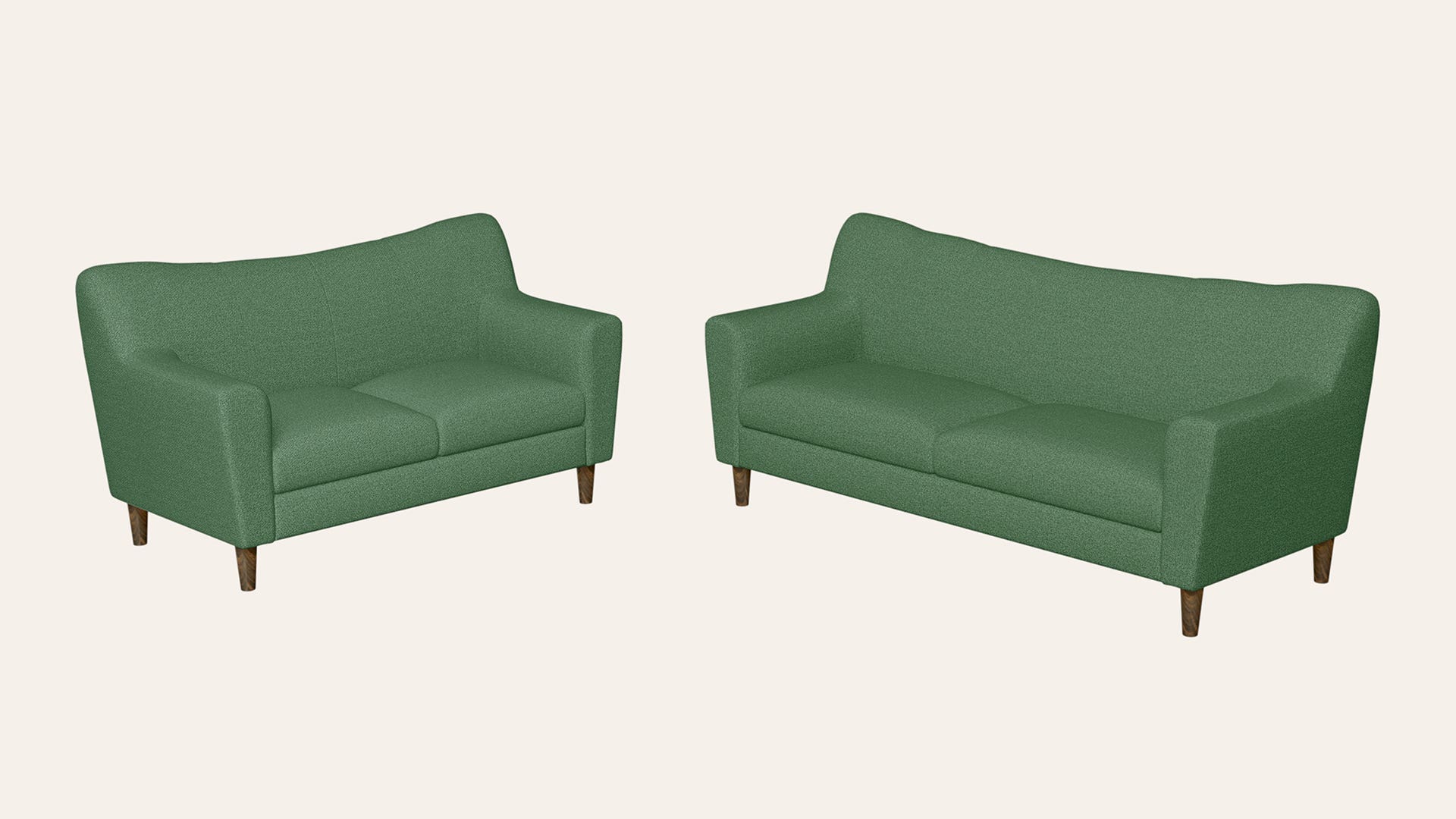 Bevelark 5-Seater Fabric Sofa Set (3 Seater + 2 Seater)