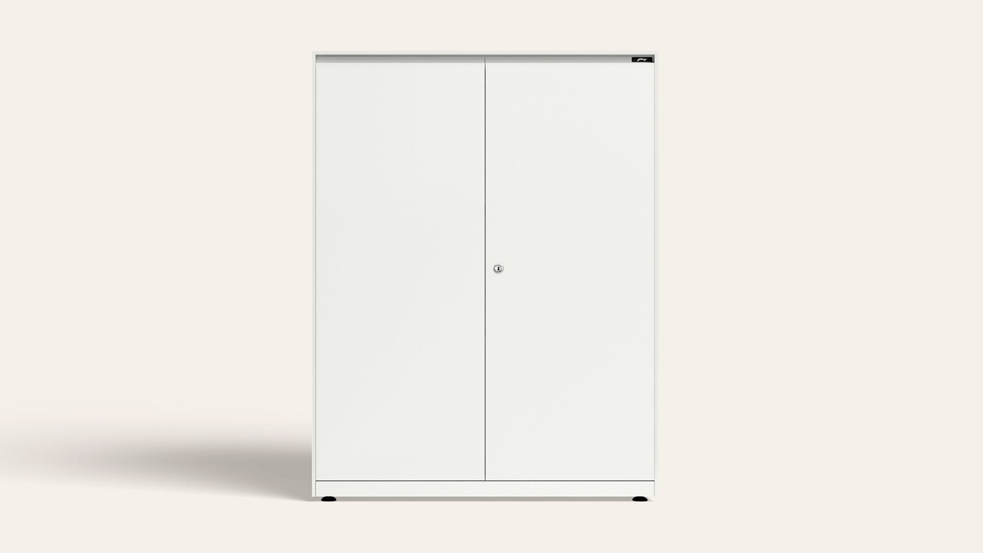 Core Low Height Metal Storage Almirah (Sugar White)