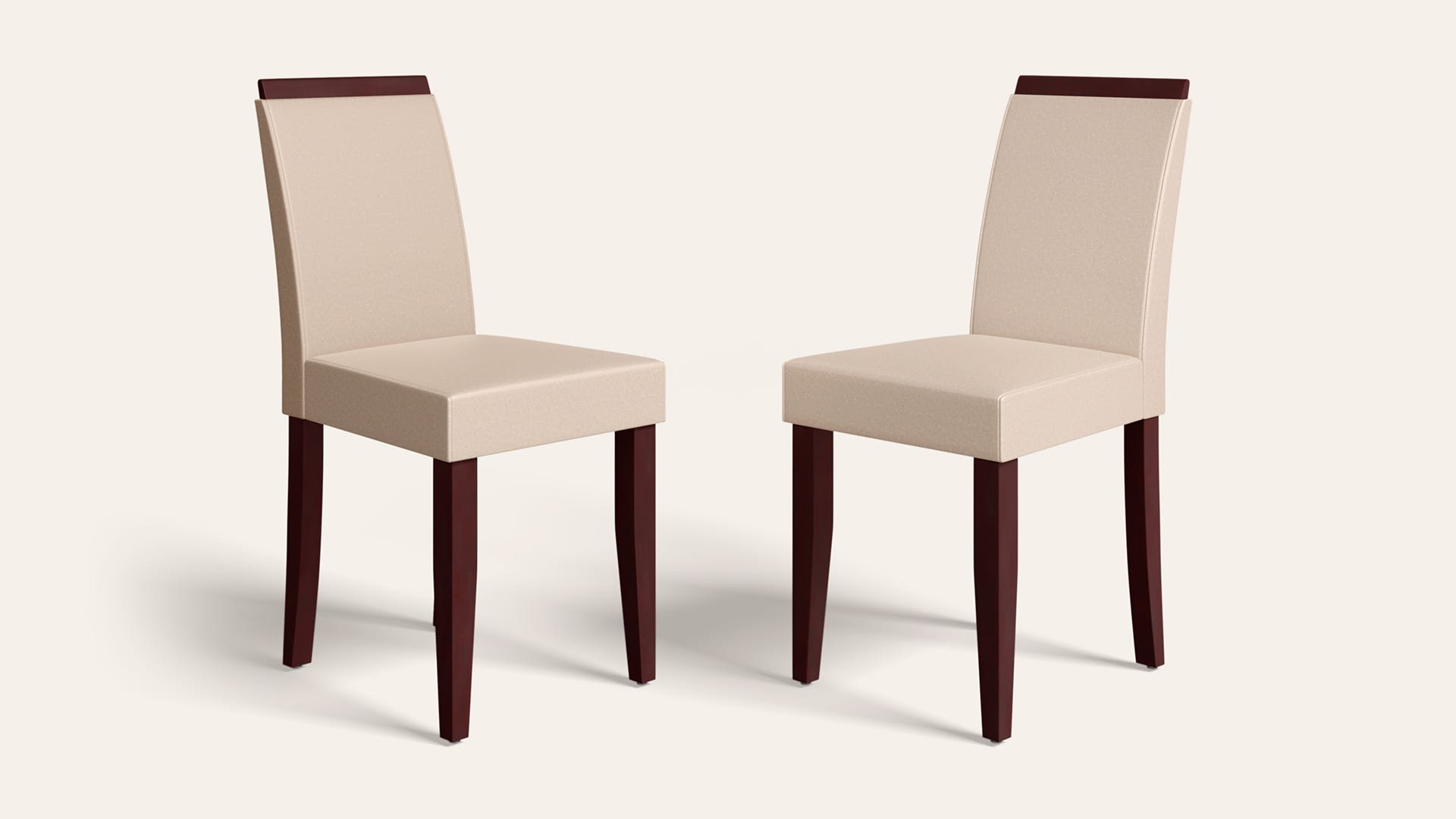 Rose Leatherette Dining Chair (Set of 2)