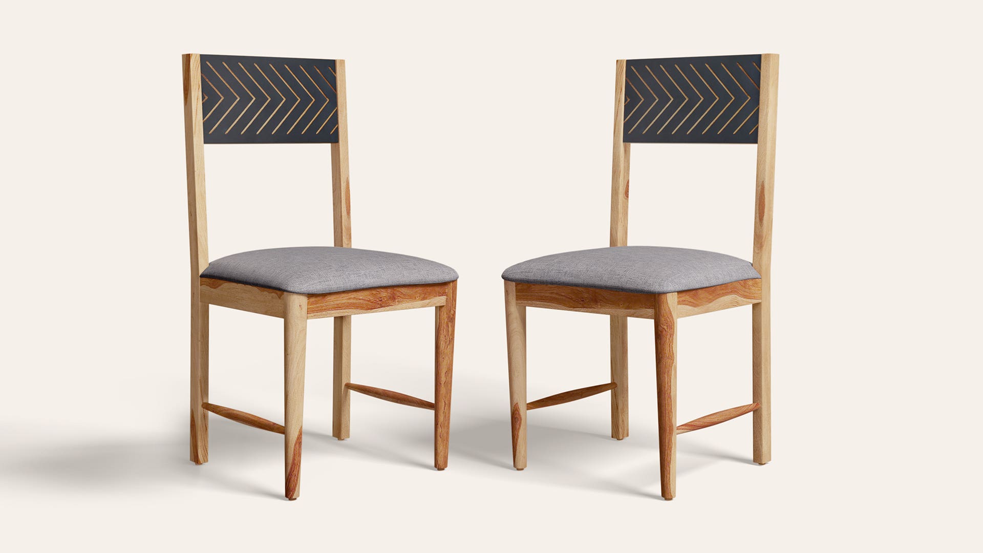 Cesar Fabric Dining Chair (Set of 2)