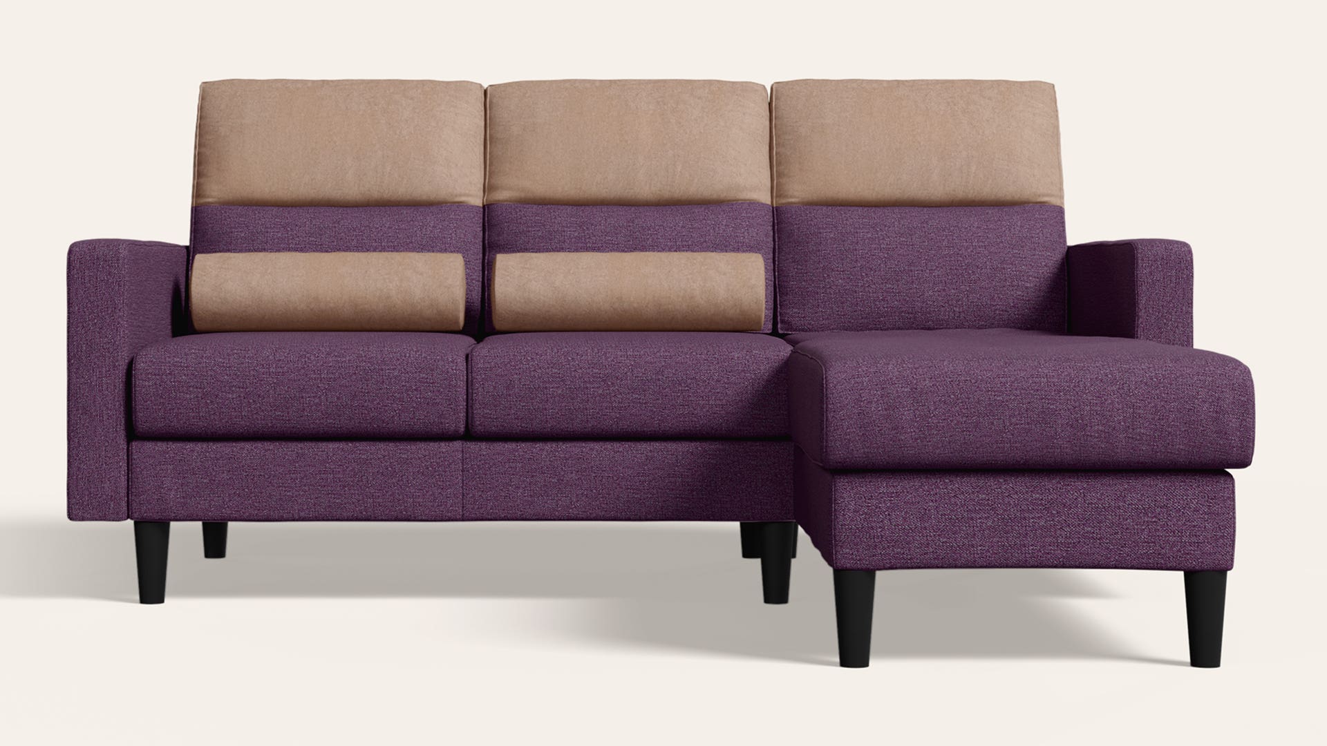 Highrolla 2-Seater Fabric Sofa with Chaise