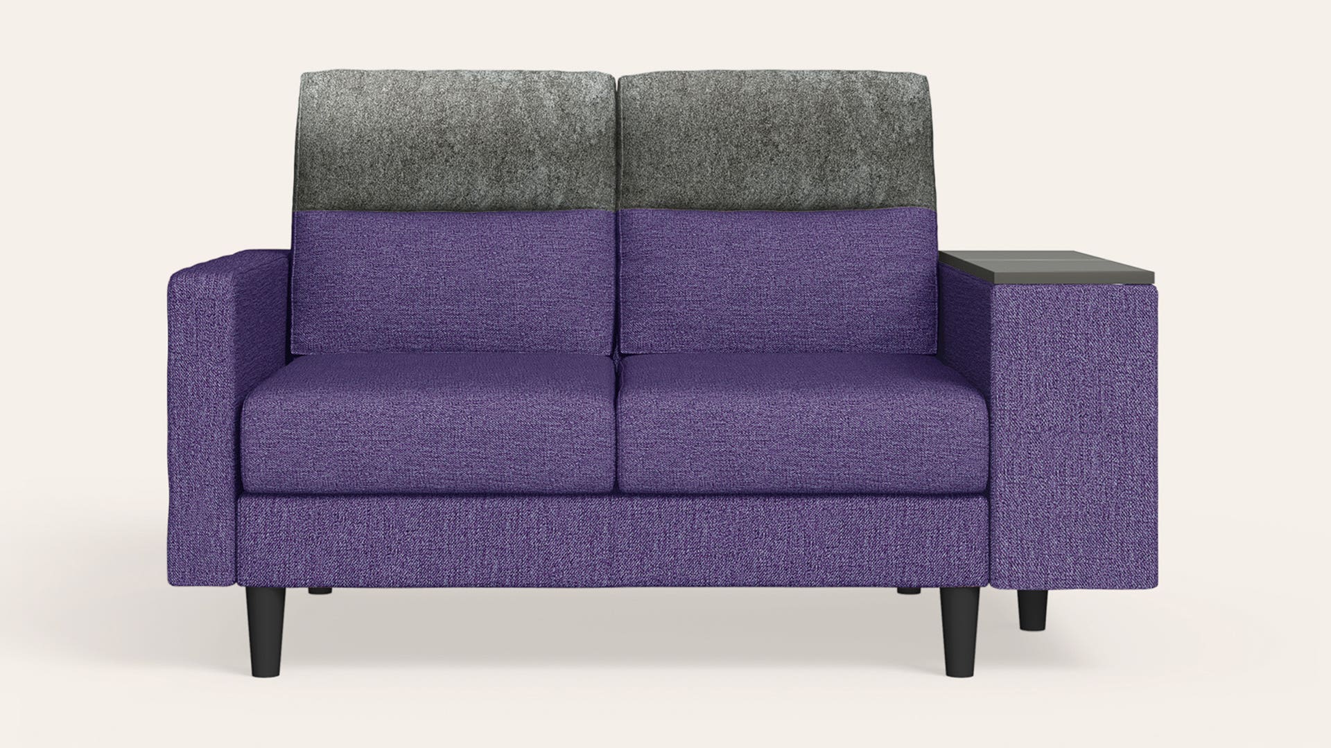 Highrolla 2-Seater Fabric Sofa with Console