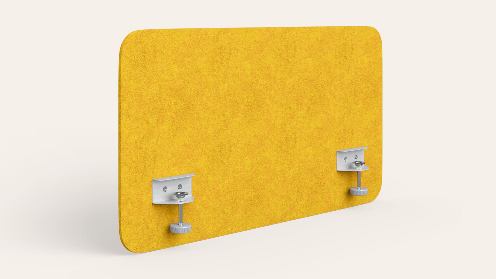 Hush Edge Mounted Privacy Screen - 800 X 450 (Bright Yellow)