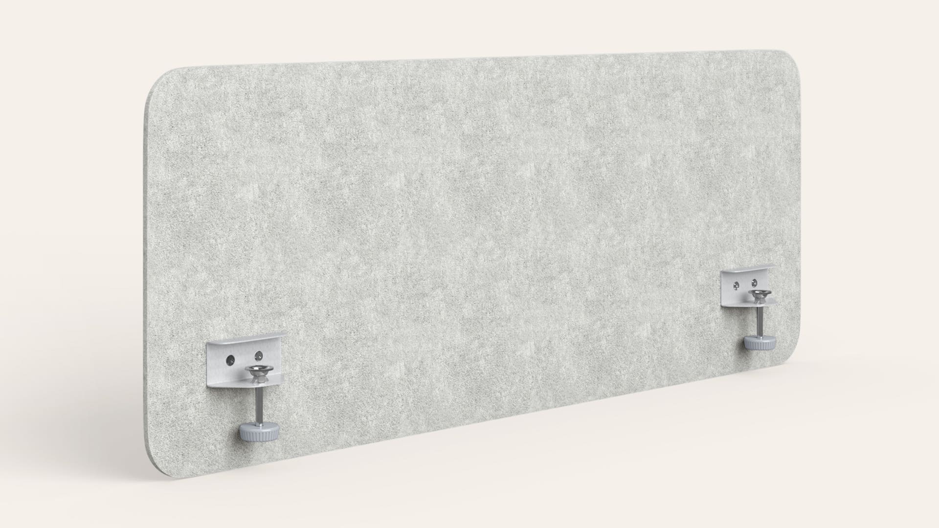 Hush Edge Mounted Privacy Screen - 1100 X 450 (Warm Grey)