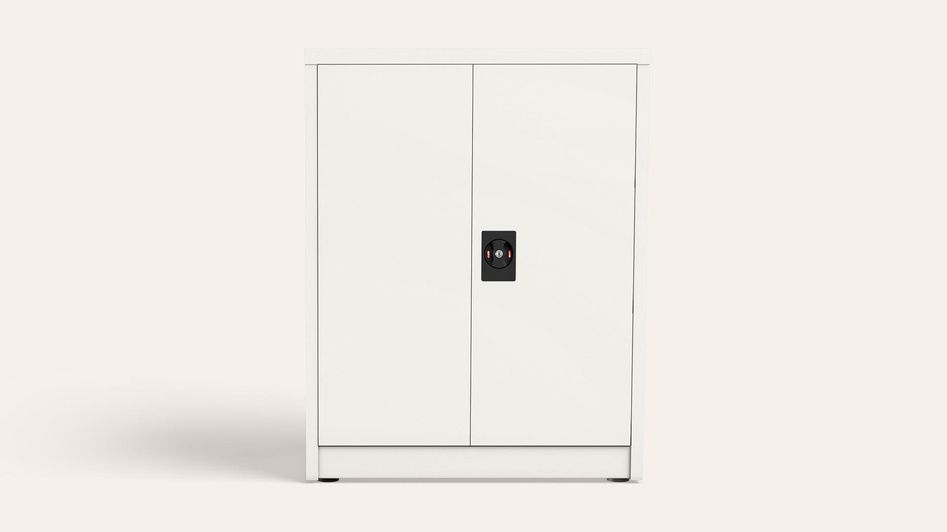 KD Minor Metal Storage Cupboard - Low Height (Bond White)