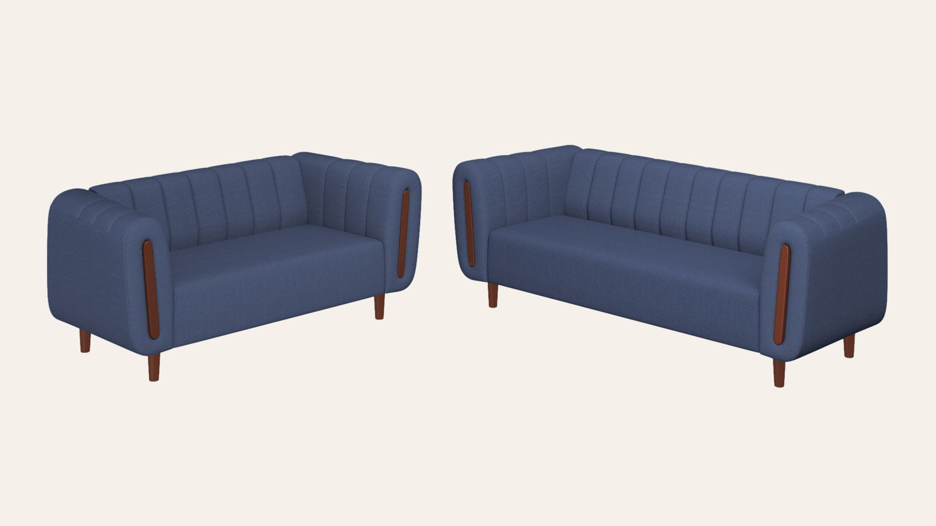 Paramount 5-Seater Fabric Sofa Set(3 Seater + 2 Seater)