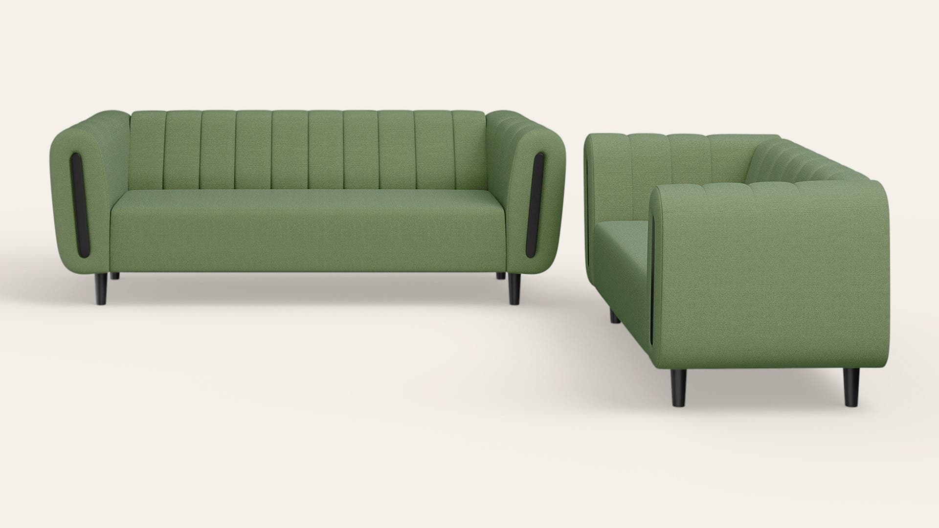 Paramount 5-Seater Fabric Sofa Set(3 Seater + 2 Seater)