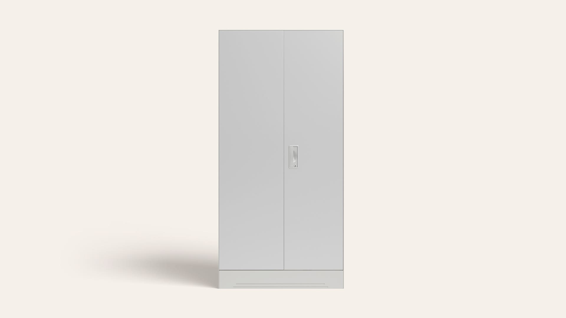 Slimline 2-Door Steel Almirah/Wardrobe (Royal Ivory)