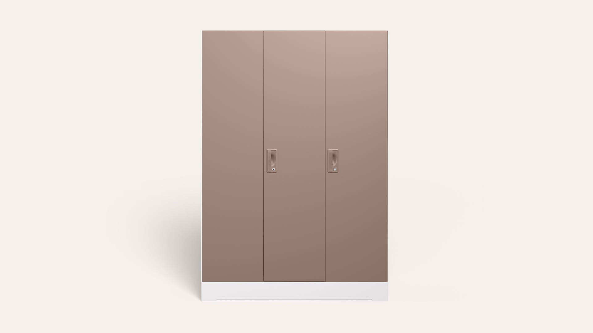Slimline 3 Door Steel Almirah/Wardrobe (Portabella Matte)