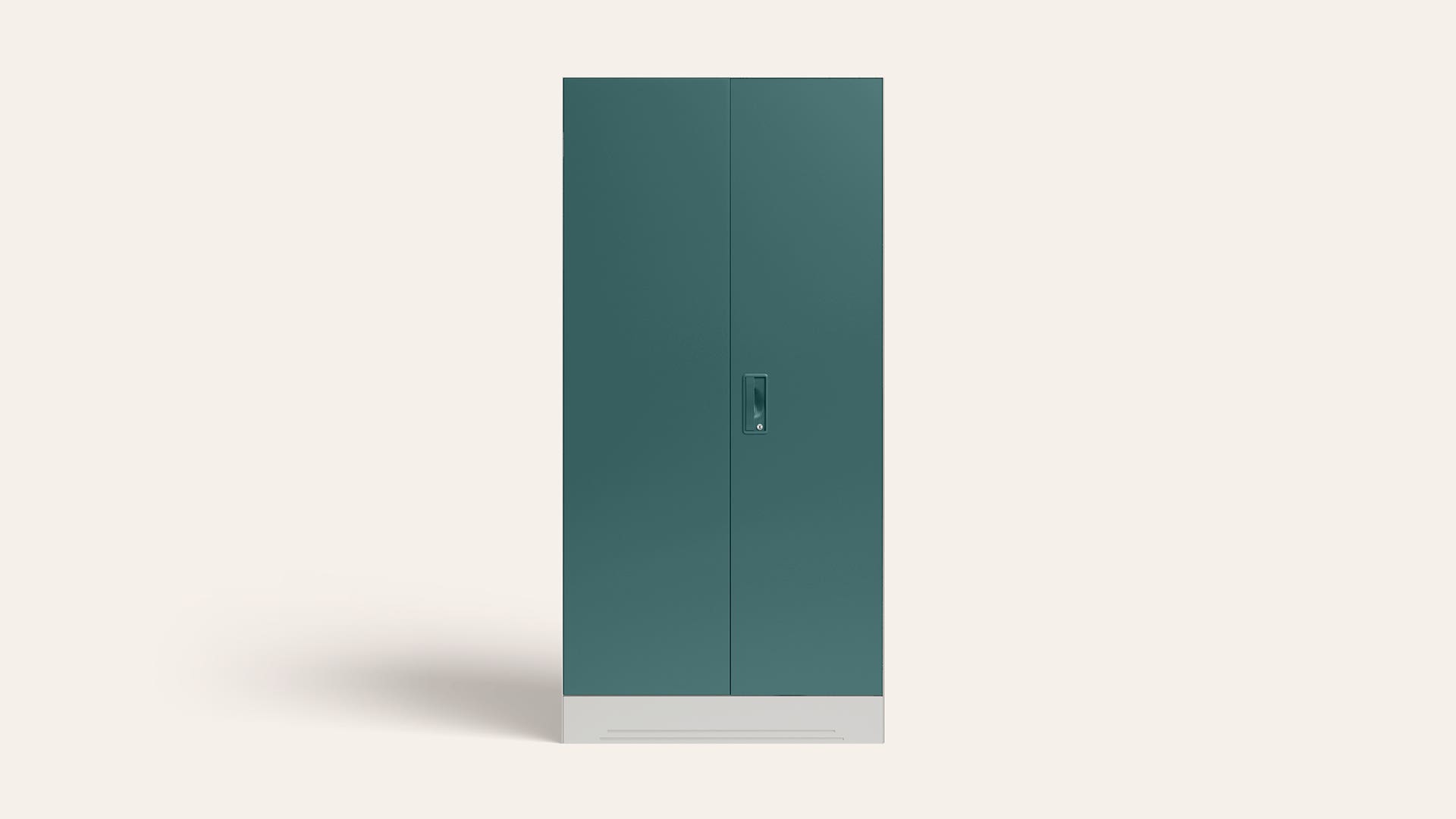 Slimline 2-Door Steel Almirah/Wardrobe (Textured Sea Pine)