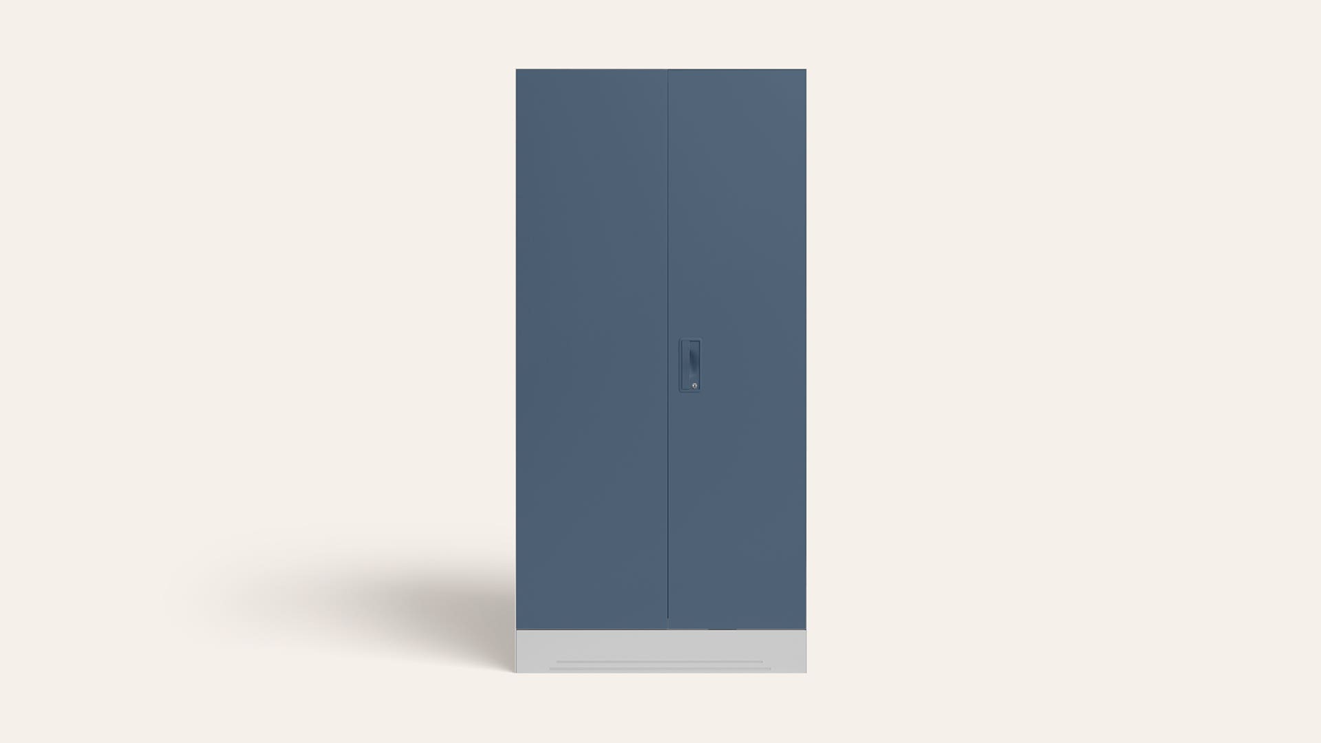Slimline 2-Door Steel Almirah/Wardrobe (Blue Fusion)