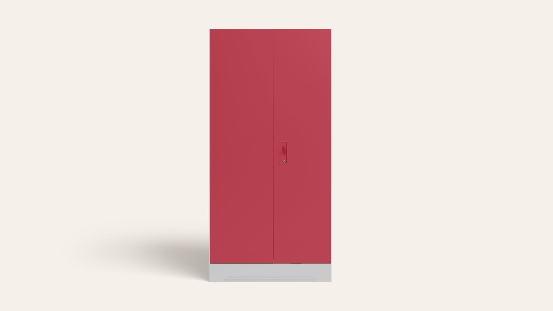 Slimline 2-Door Steel Almirah/Wardrobe (Winter Berry)