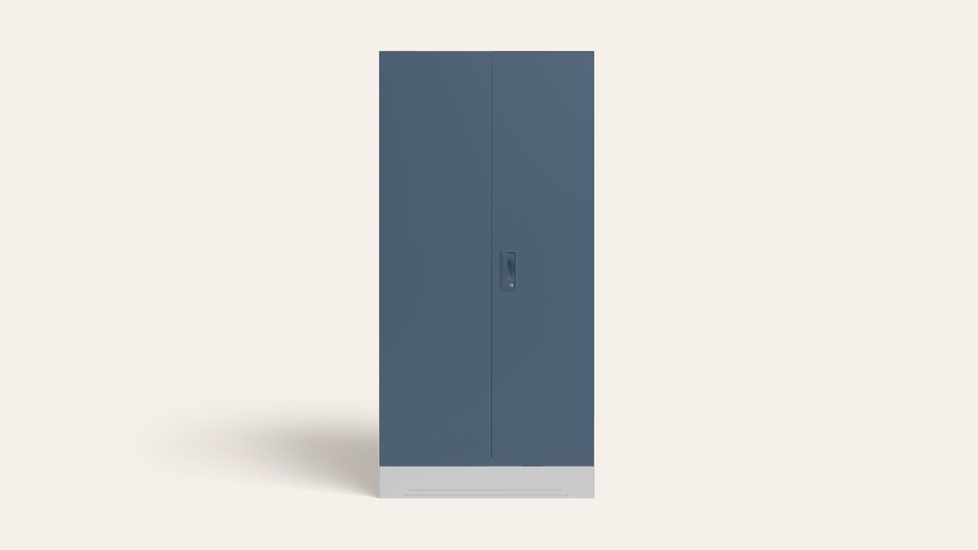 Slimline 2-Door Steel Almirah/Wardrobe (Blue Fusion)