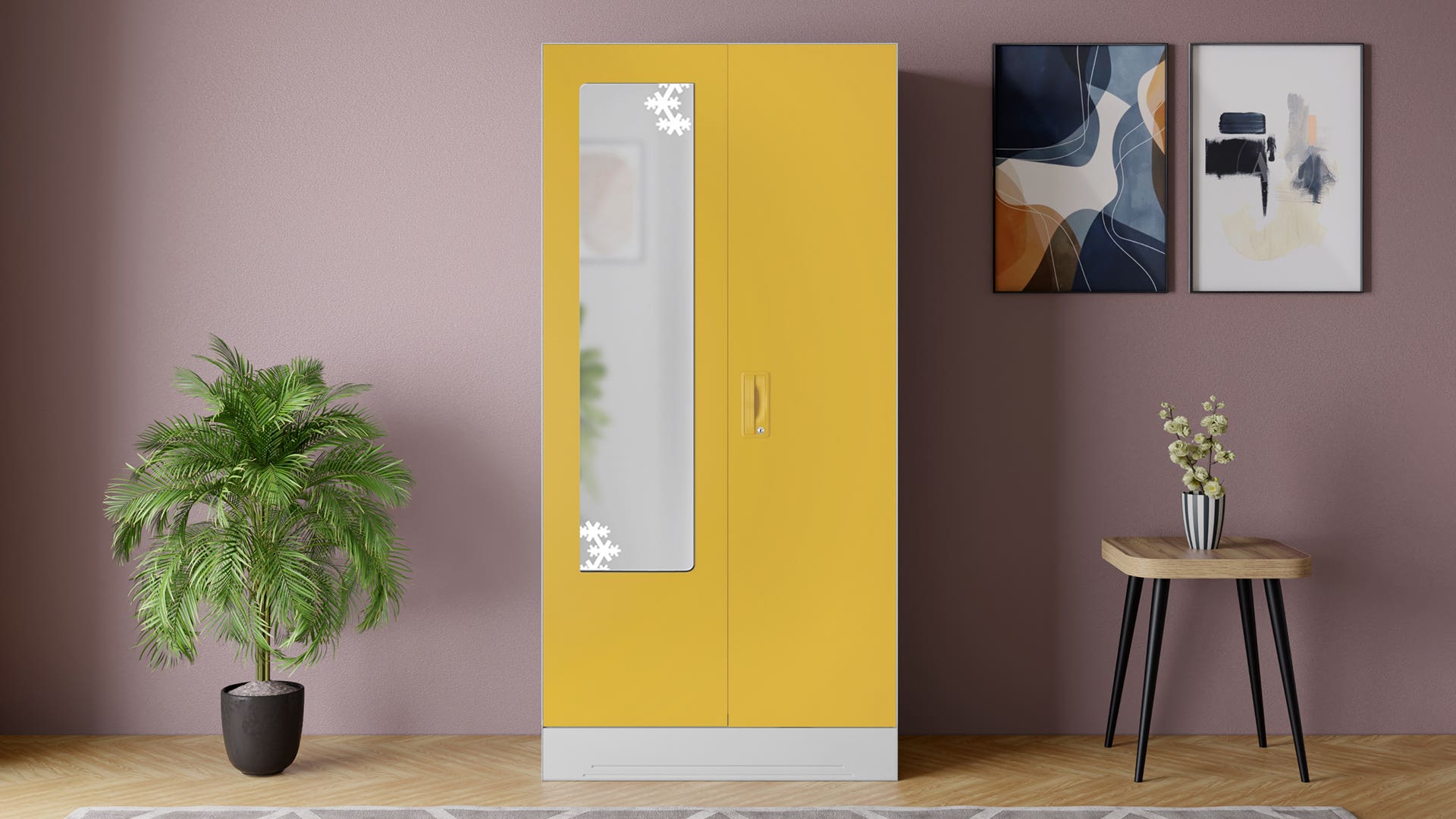 Slimline 2 Door with Locker, Mirror and OHU