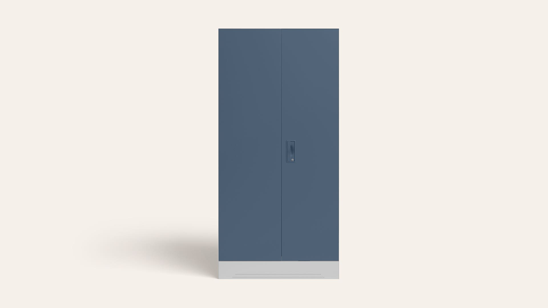Slimline 2-Door Steel Almirah/Wardrobe (Blue Fusion)