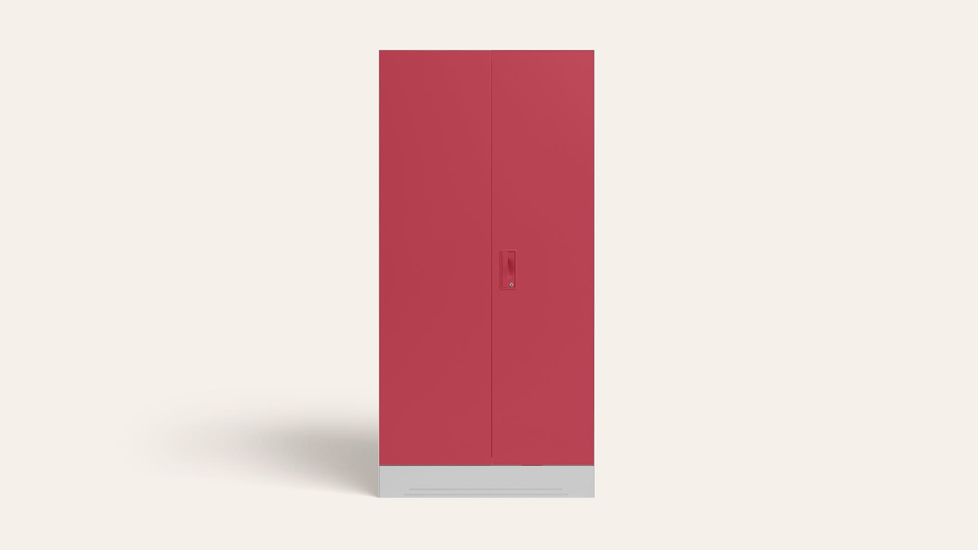 Slimline 2-Door Steel Almirah/Wardrobe (Winter Berry)
