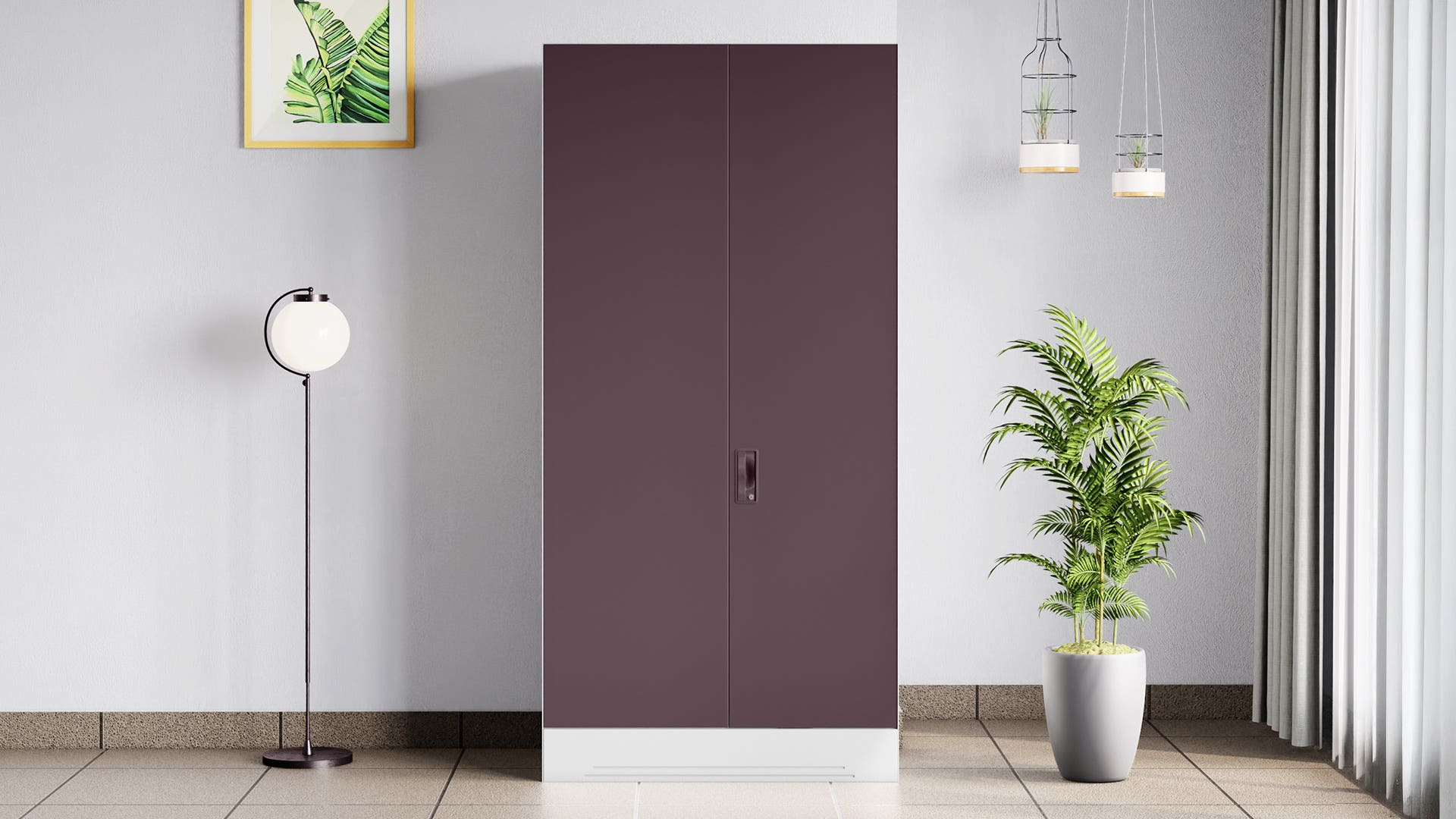 Slimline XL 2 Door Steel Almirah with Locker