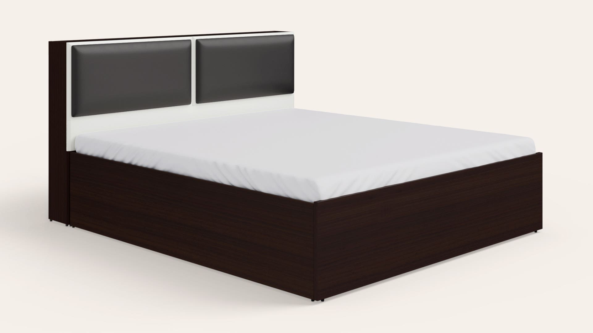 Electra Queen Size Wooden Bed with Box Storage