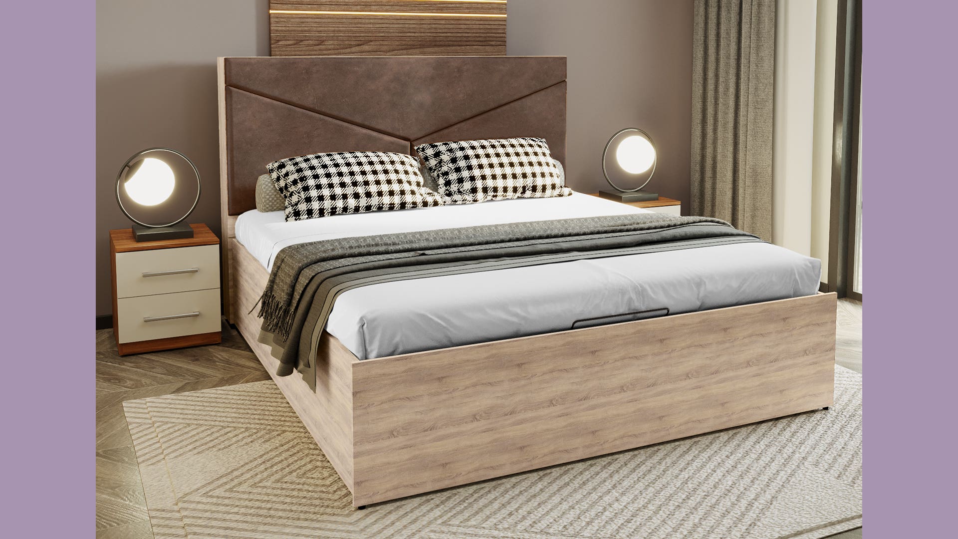 Upmods Glory Engineered Wood Bed