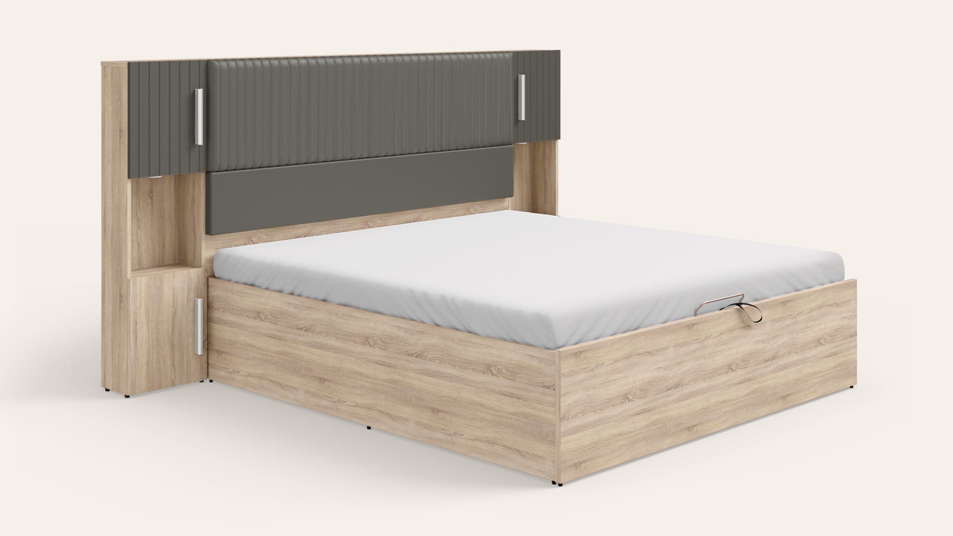 Marcel King Size Wooden Bed with Eco-Lift Up Hydraulic Storage