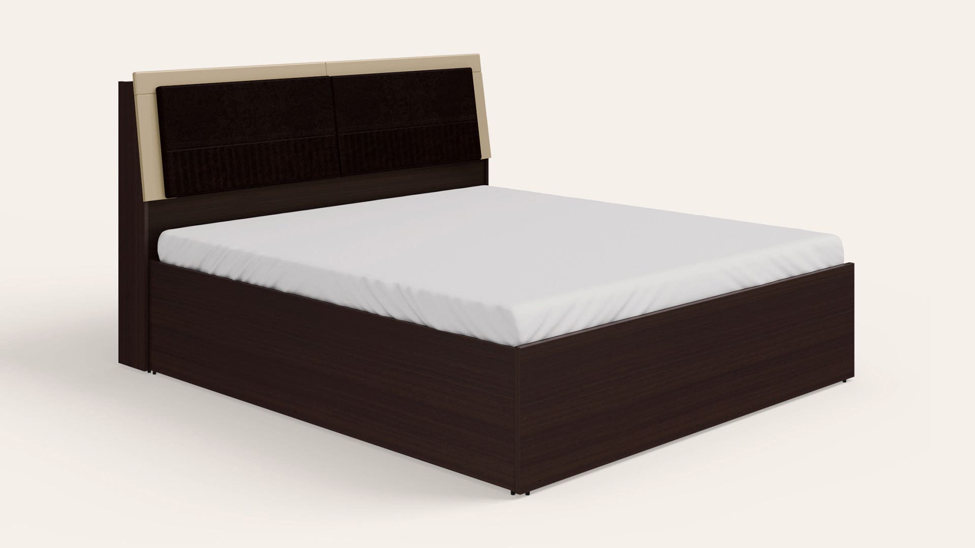 Stash King Size Wooden Bed with Box Storage