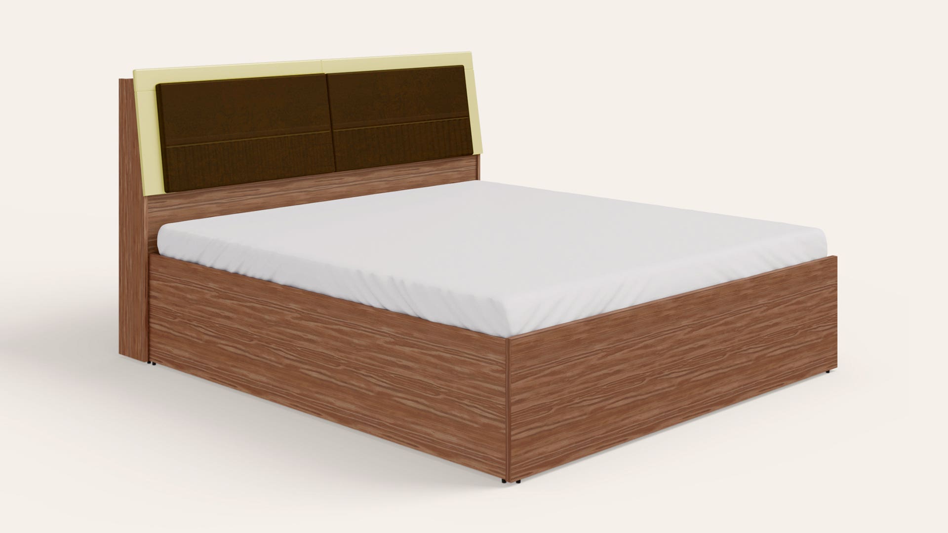 Stash King Size Wooden Bed with Eco-Lift Up Hydraulic Storage