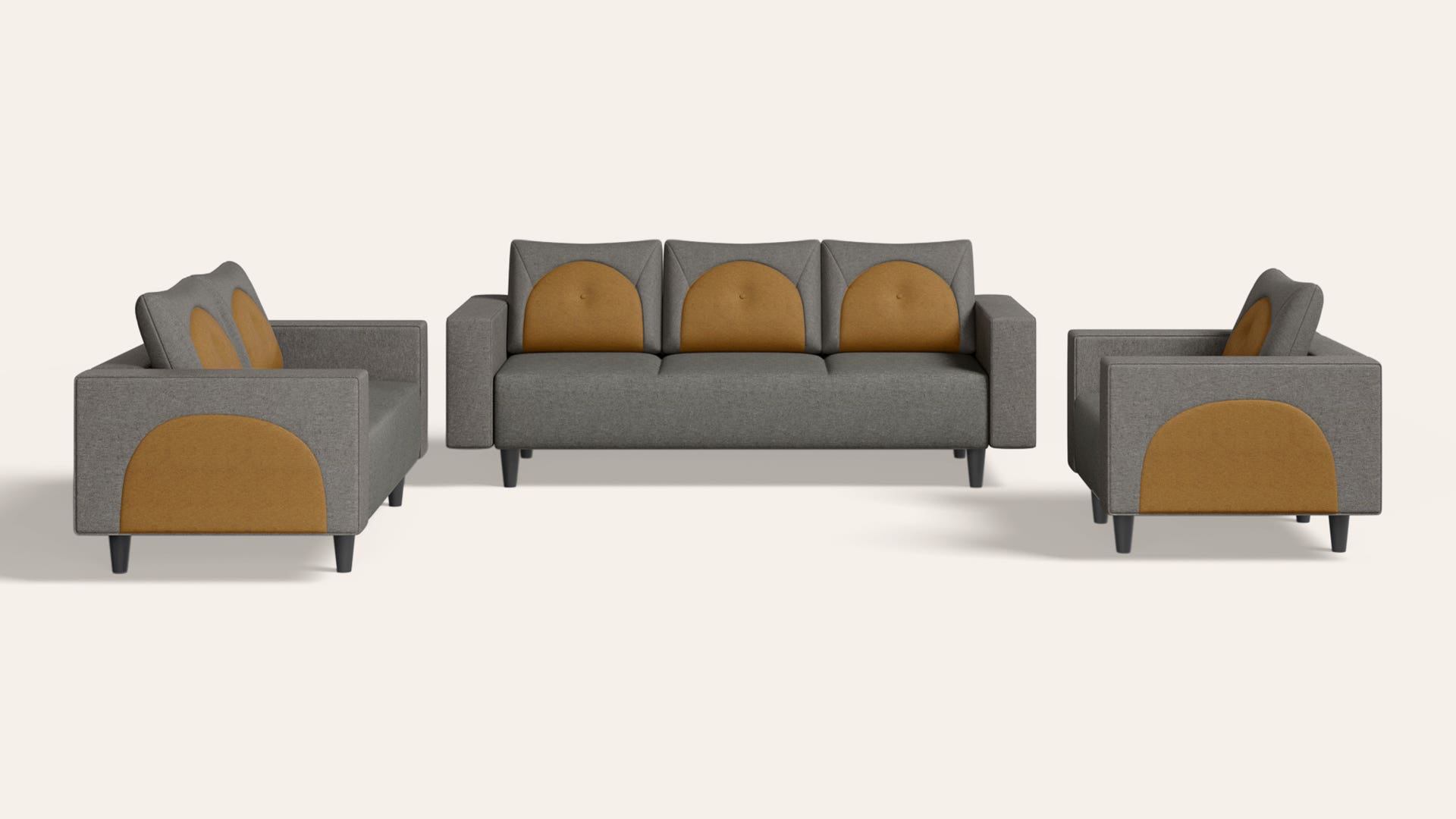 Windle 6-Seater Fabric Sofa Set (3+2+1)