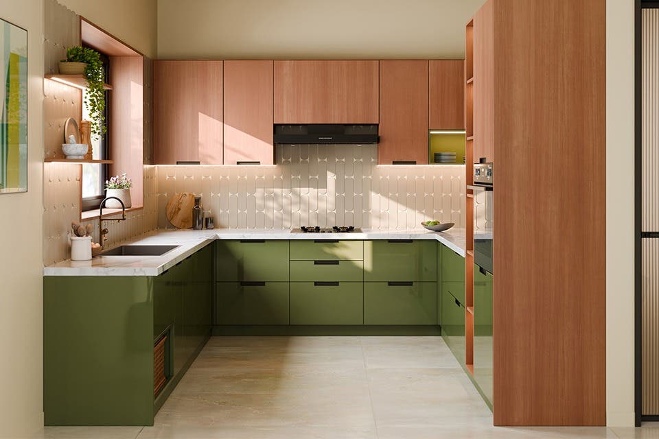 A budget-friendly modular kitchen.