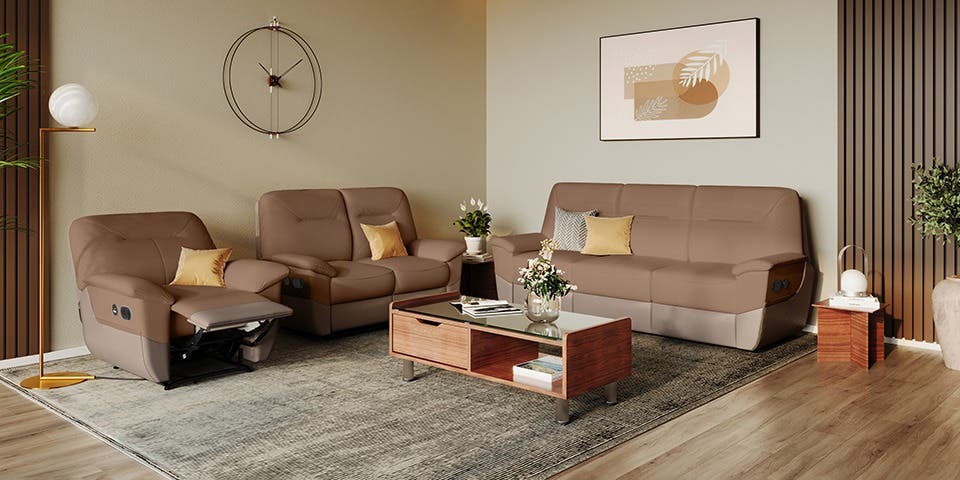 Nurest recliner sofa set by Interio.