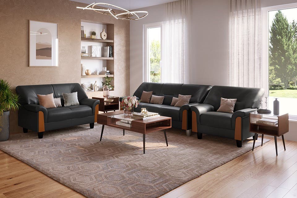The Parto sofa from Interio in a contemporary living room.