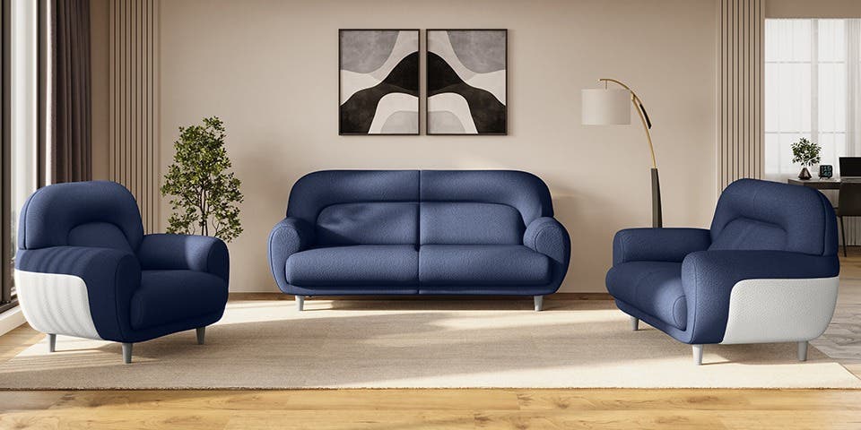 Contemporary sectional sofa arranged in a modern living room.