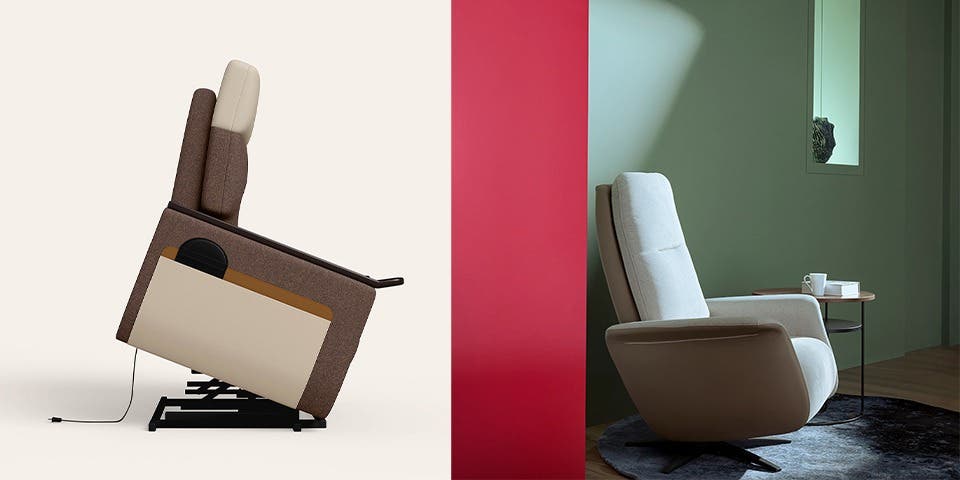 enior-friendly recliners from Interio with supportive features.