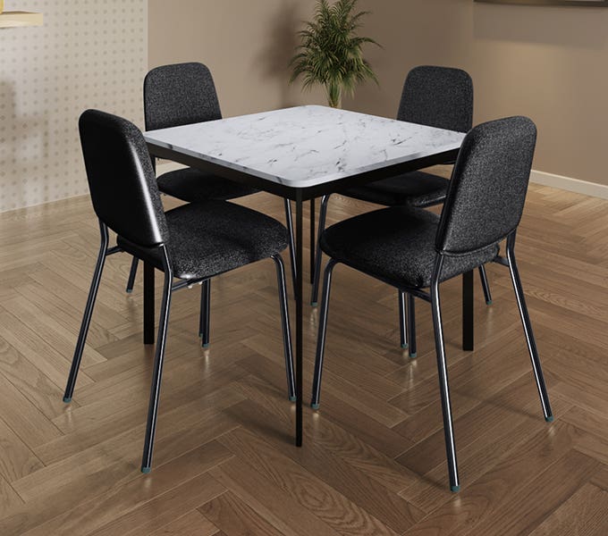 Buy Franky and Kalyx 4-Seater Wooden Square Dining Set 1-Year